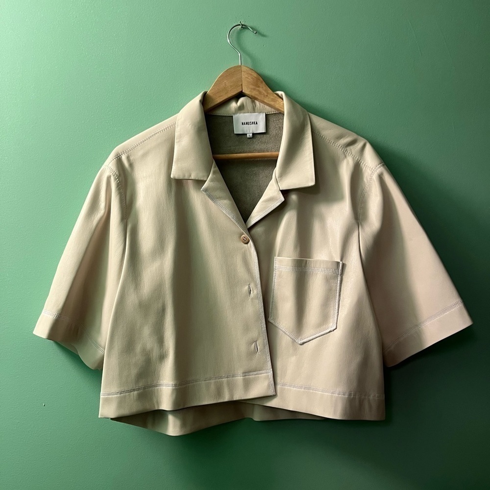 Nwot Nanushka Vegan Leather Top